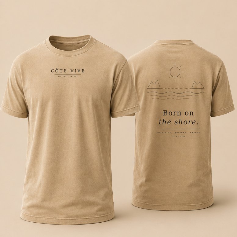 T-shirt Calanque CÔTE VIVE — coloris Lin